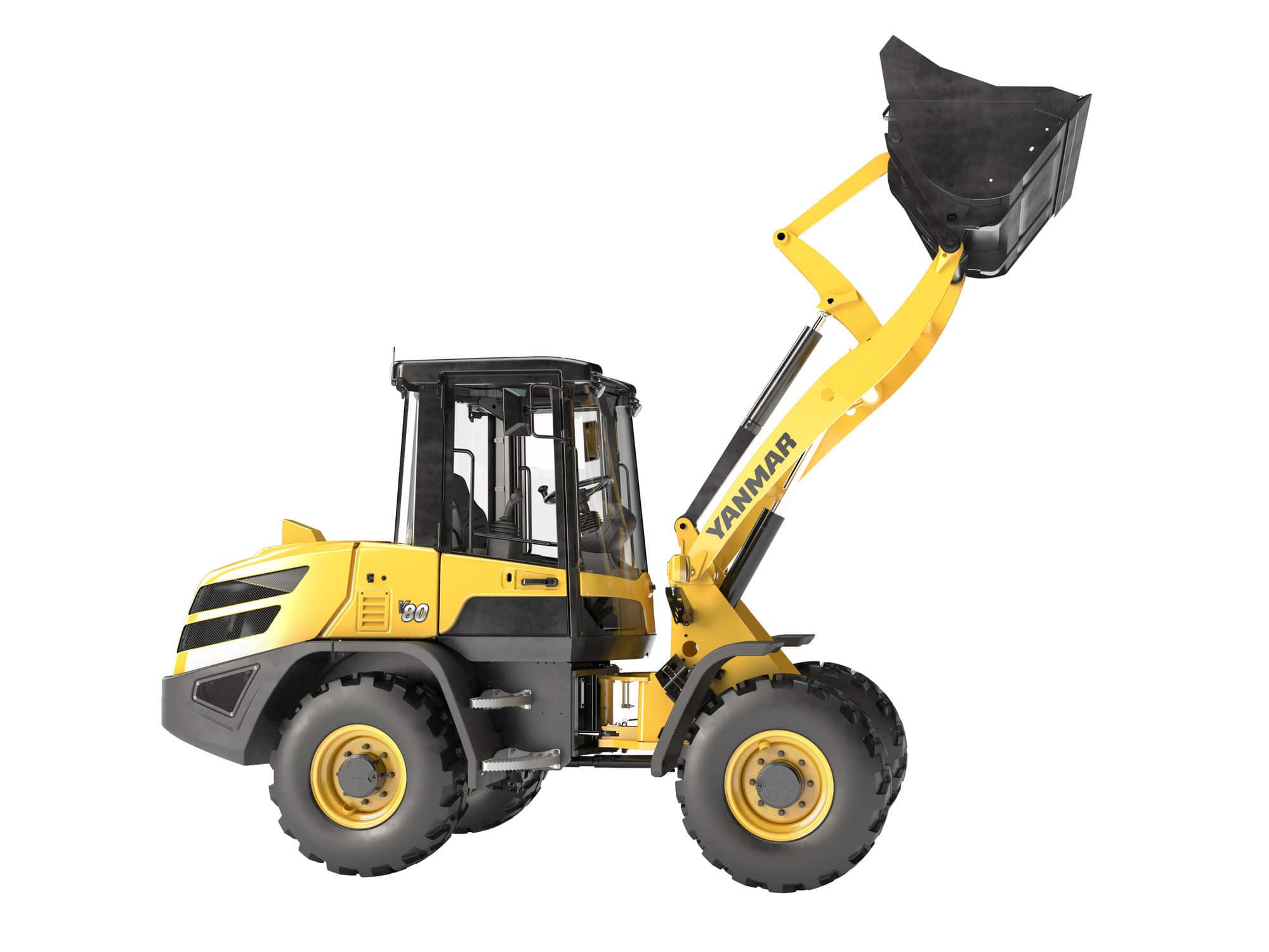 Yanmar V80 compact wheel loader features lower emissions and more power