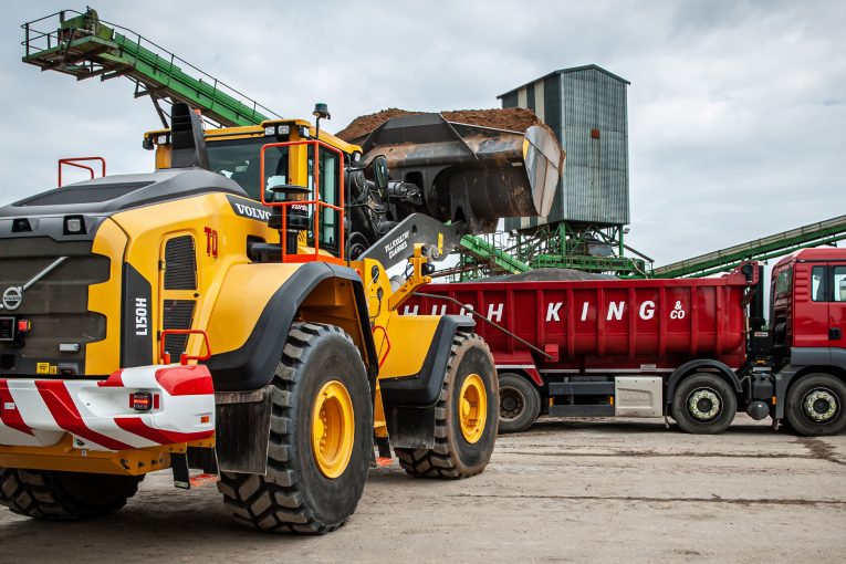 Volvo L150H loader takes charge at Hugh King in Scotland