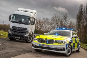 The HGV supercab, which is funded by Highways England, will also be used on the M62 by police forces across the North during the four-week initiative. The cab allows police officers to film evidence of unsafe driving behaviour by pulling up alongside vehicles, and drivers are then pulled over by police cars following a short distance behind.
