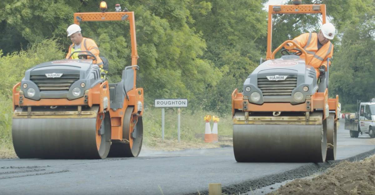 Two rollers near Roughton