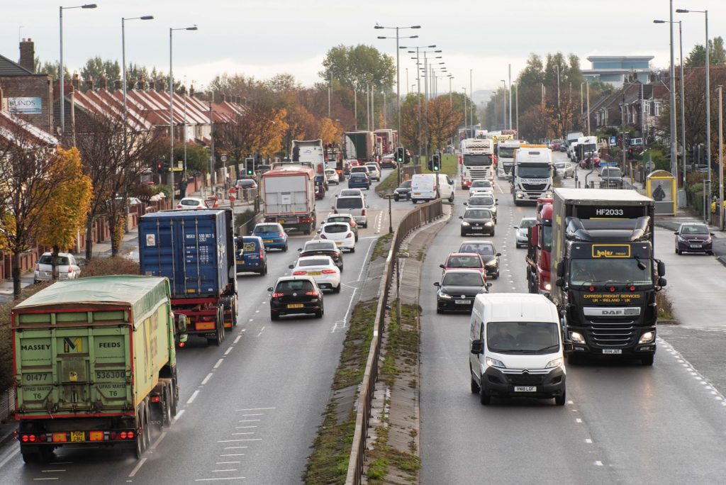 The A5036 Church Road