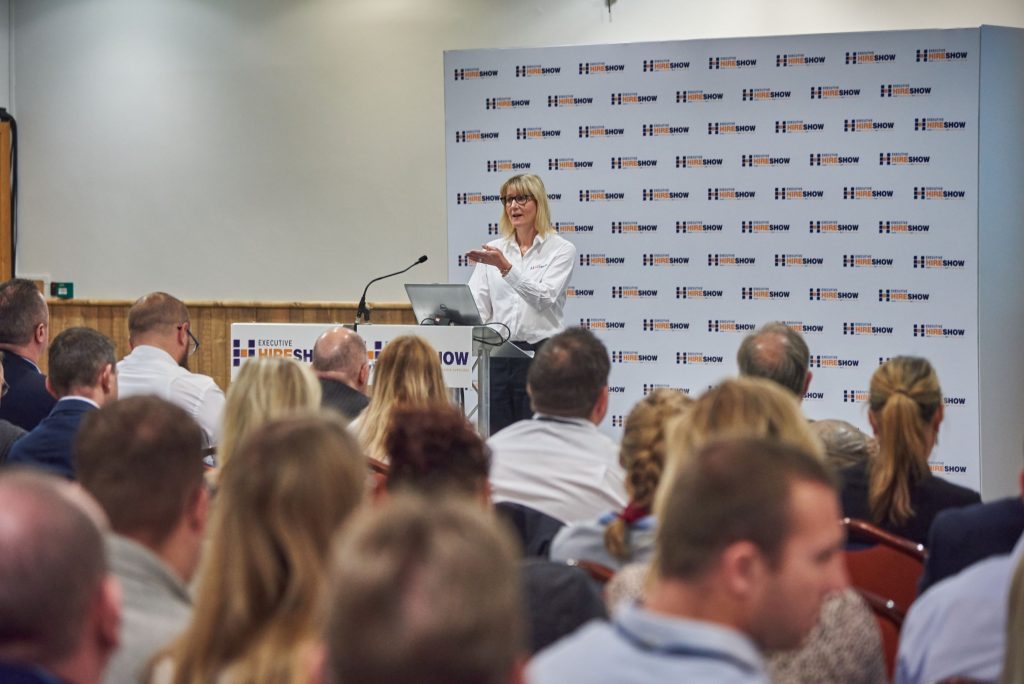 Head of Operations, Hannah Webb addresses the audience at the 2020 EHS Kick-Off Meeting.