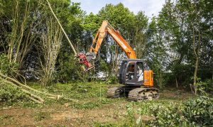 French contractor Schmitt TP has invested in a Hitachi ZX135USL-6 forestry machine for environmental activities carried out by its subsidiary, Mivois Environment.
