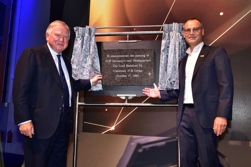 Lord Bamford opens new £50 million JCB Headquarters in Germany