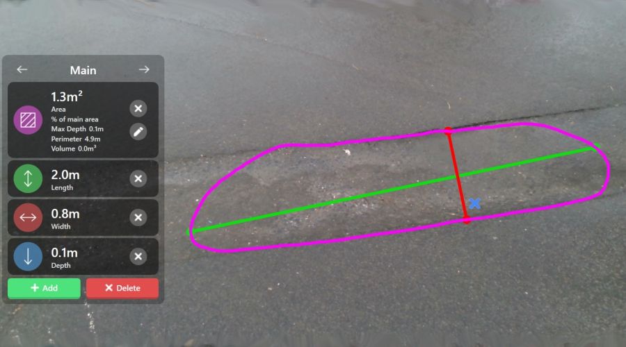 MobileWorxs introduces 3D measuring software for pothole inspection