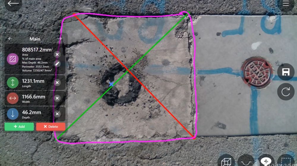 MobileWorxs introduces 3D measuring software for pothole inspection