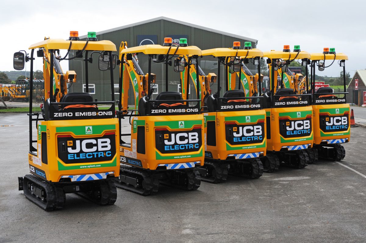 JCB wins a major order for their new electric mini excavator from A-Plant
