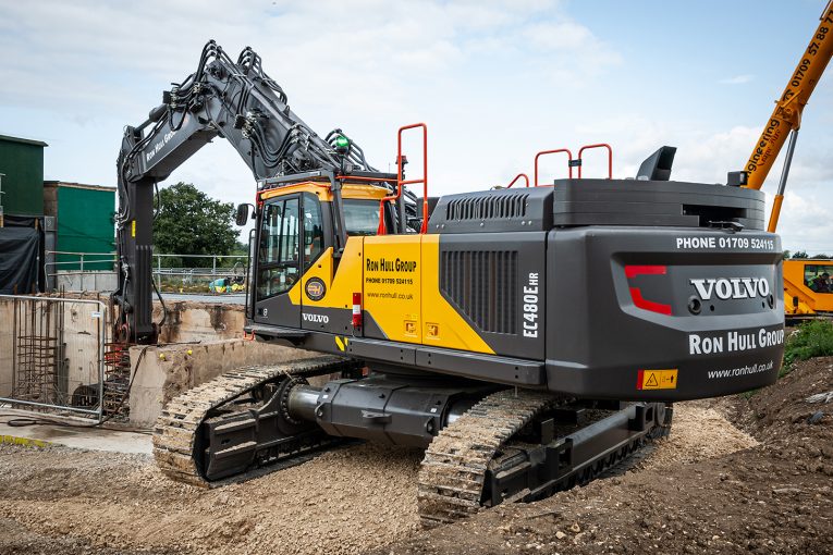 Volvo three-piece demolition rig Excavator the right choice for Ron Hull Demolition