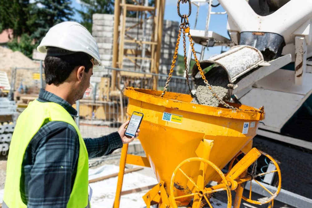 Smart Pouring: The entire in-situ concrete process being optimised by a mobile app.