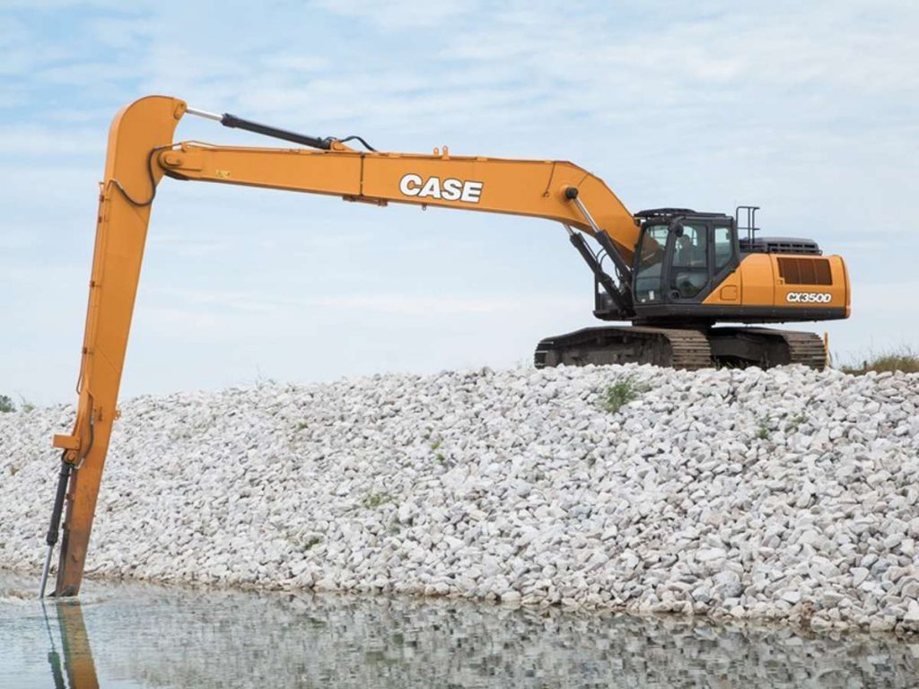 CASE launches the CX350D Long Reach Excavator