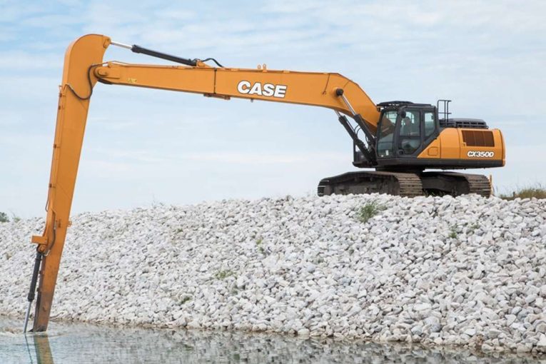 CASE launches the CX350D Long Reach Excavator