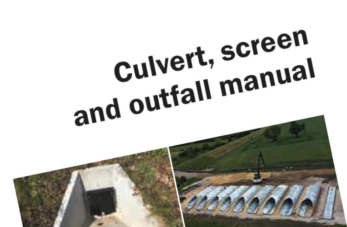 CIRIA publish new Culvert, screen and outfall manual