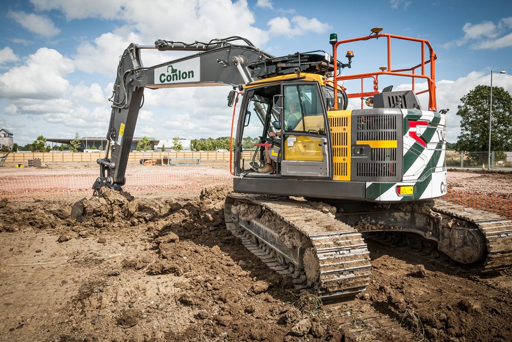 Conlon invests in a batch of new Volvo reduced swing excavators
