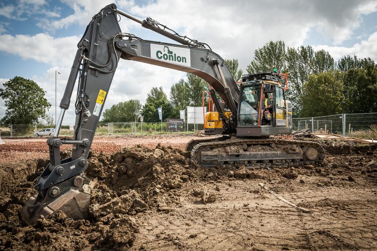 Conlon invests in a batch of new Volvo reduced swing excavators