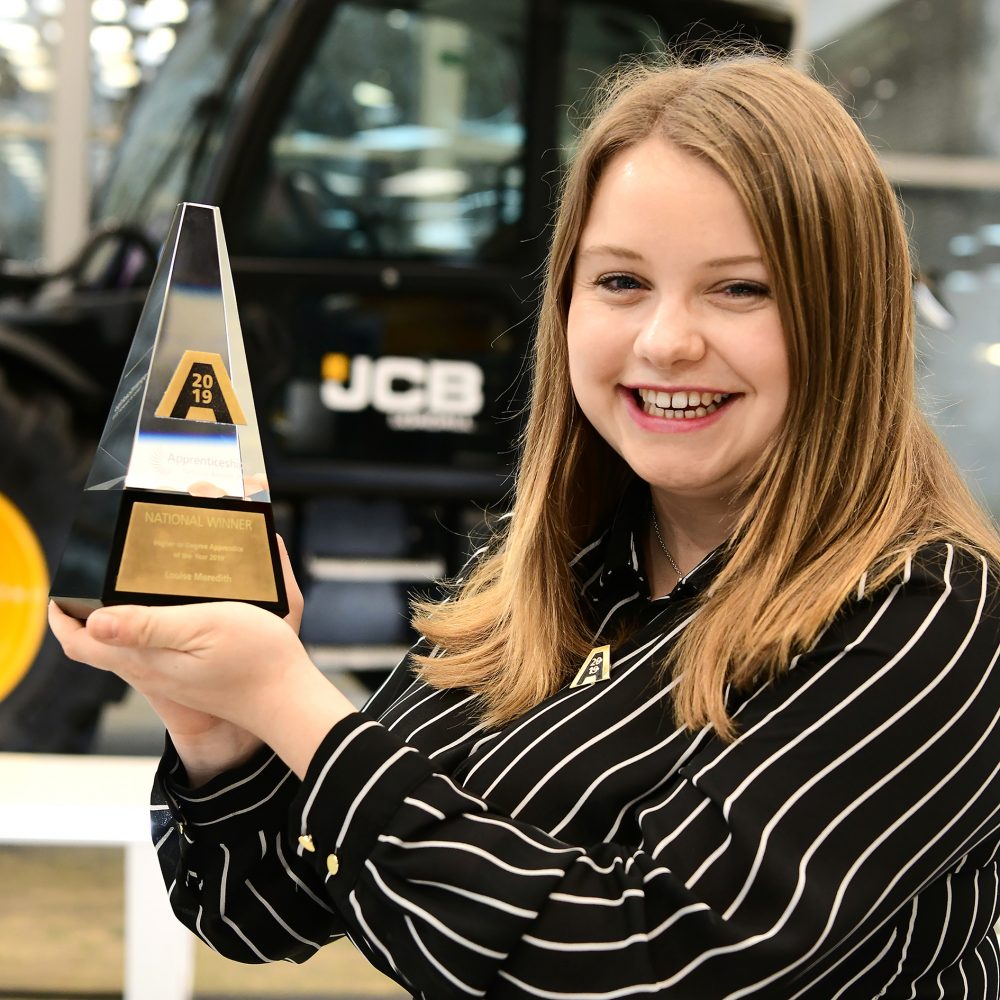 Louise Meredith - JCB Design Engineer and winner of the Higher or Degree Apprentice of the Year award