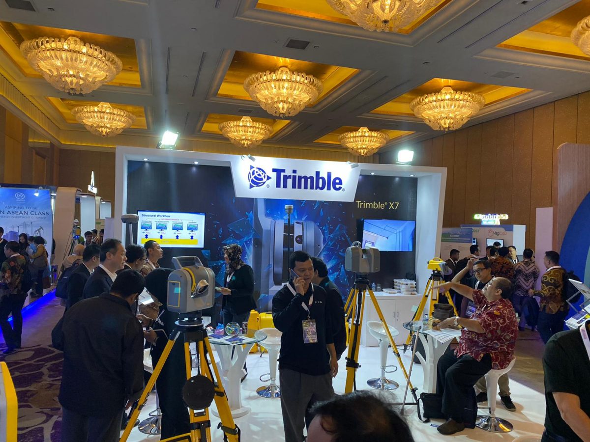 Trimble on show at the Digital Construction Conference in Jakarta in November 2019.