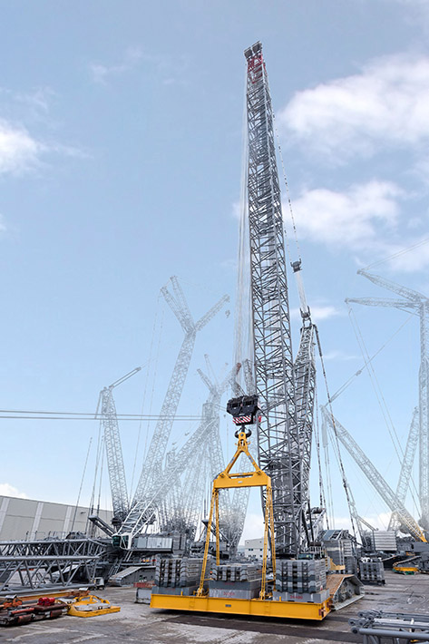 The new Liebherr LR 1800-1.0 crawler crane is designed to deliver maximum performance for industrial applications. Featured at ConExpo.