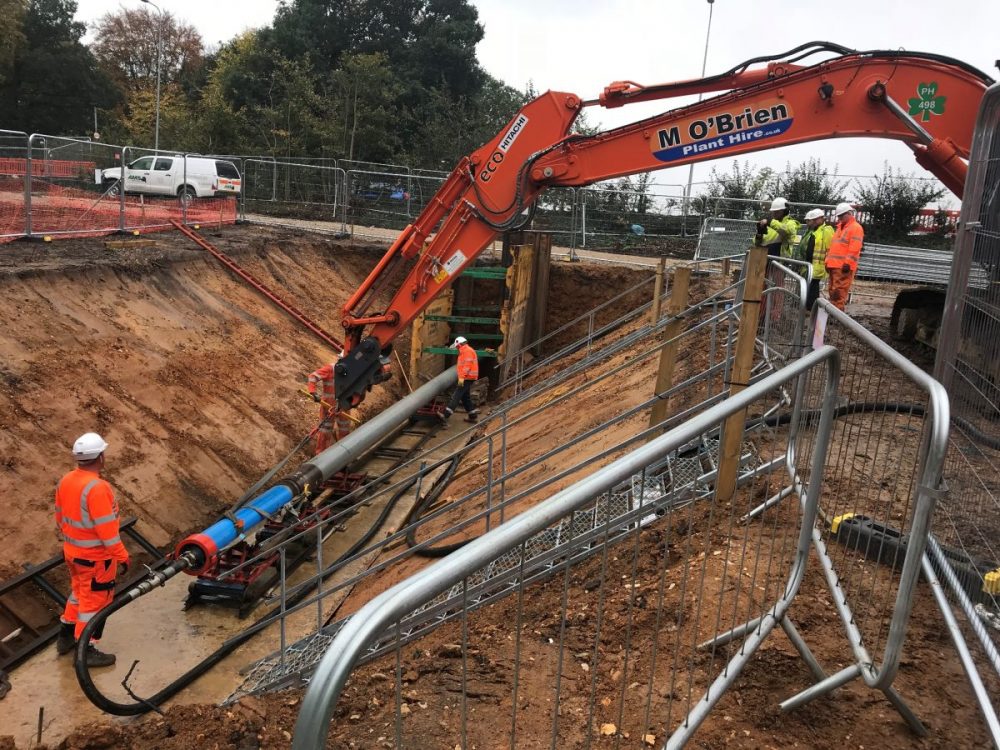 Tracto-Technik GRUNDORAM rammer works its magic for AMS Trenchless