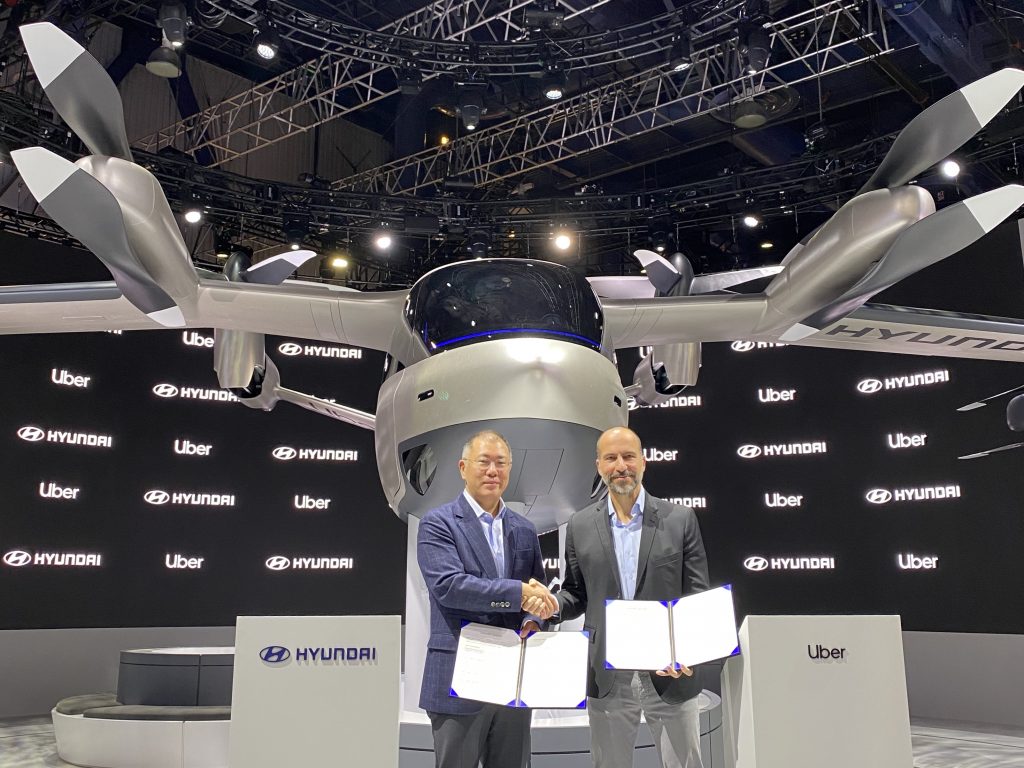 Uber and Hyundai announce flying rideshare partnership at CES2020