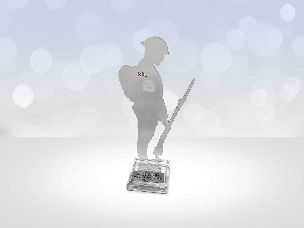 Royal British Legion Industries commemorative centenary award presented to McCann