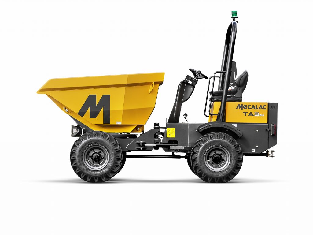 Innovative TA3SH Power Swivel Site Dumper introduced by Mecalac