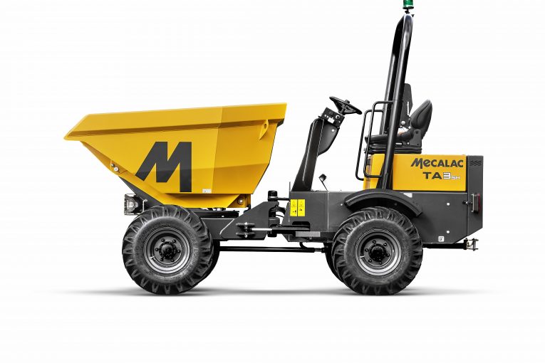 Innovative TA3SH Power Swivel Site Dumper introduced by Mecalac