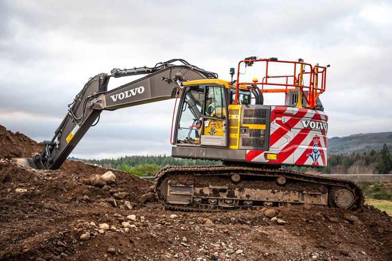 Nicol of Skene takes on 3 Volvo reduced swing excavators