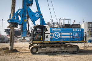 The new brand Soilmec SR-75 is the first model of the new Blue Tech line. One of its design hallmark is to be focused on the environmental aspects.