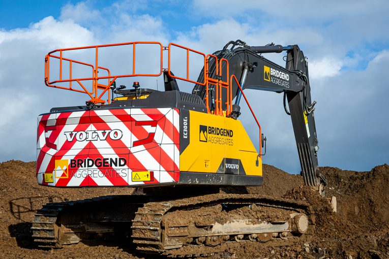 Bridgend Quarry upgrades with 30 tonne Volvo EC300E Excavator