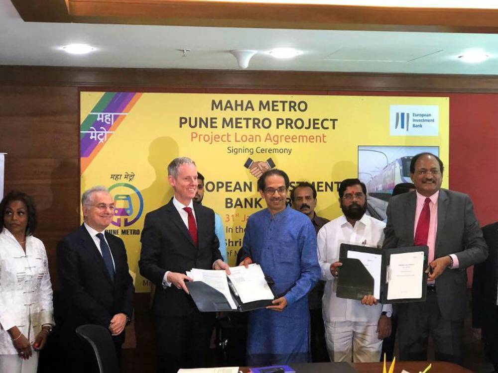 EIB investing €600m in Pune city metro rail in India