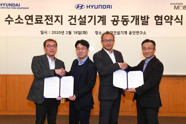 Hyundai Construction Equipment and Hyundai Motors developing Hydrogen Fuel Excavators