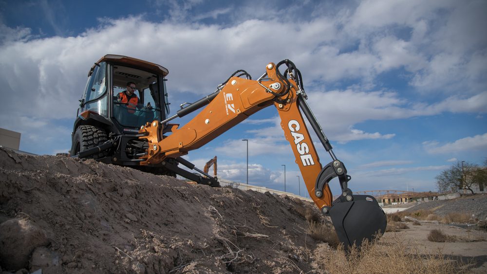 CASE unveils the 580EV Project Zeus - the first fully electric Backhoe Loader