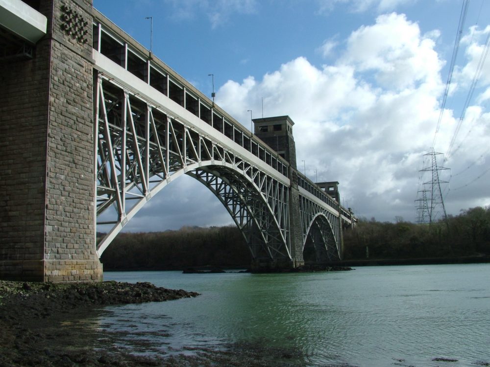 Britannia bridge by day.