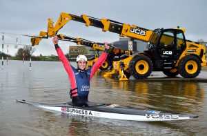 JCB sponsors British canoeist Adam Burgess as he paddles for Olympic gold