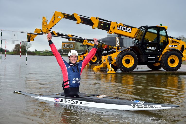 JCB sponsors British canoeist Adam Burgess as he paddles for Olympic gold
