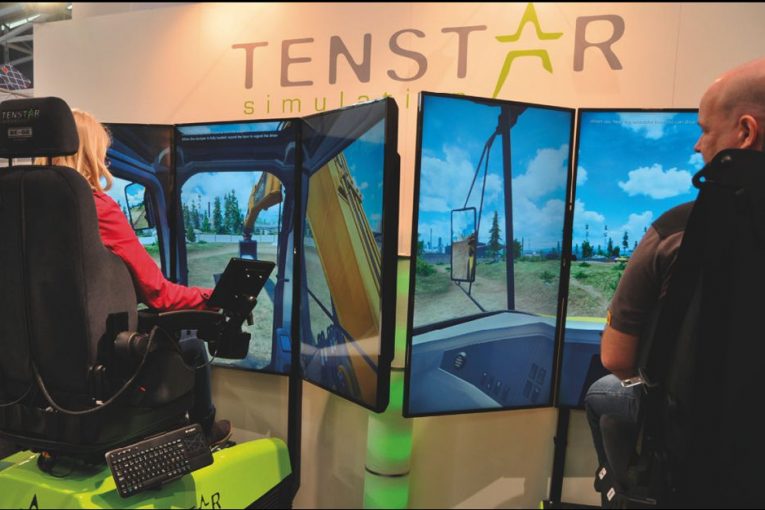 Tenstar Simulations showcasing their World of Simulation at CONEXPO 2020
