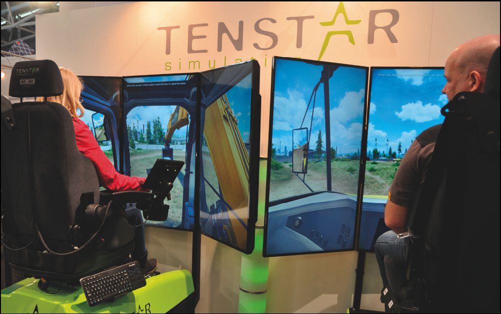 Tenstar Simulations showcasing their World of Simulation at CONEXPO 2020