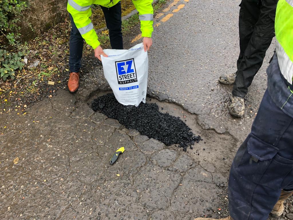 Red Stag Materials paving the potholes away for EZ Street