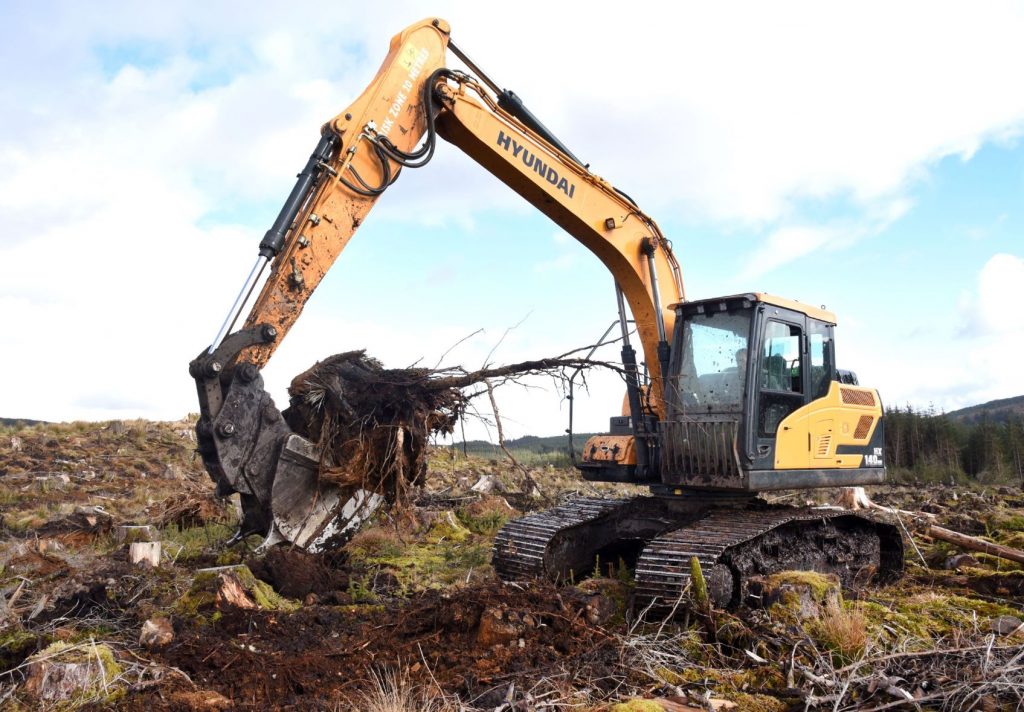 Hyundai High-Walkers perfect for tough forestry tasks and for Carron Valley Plant