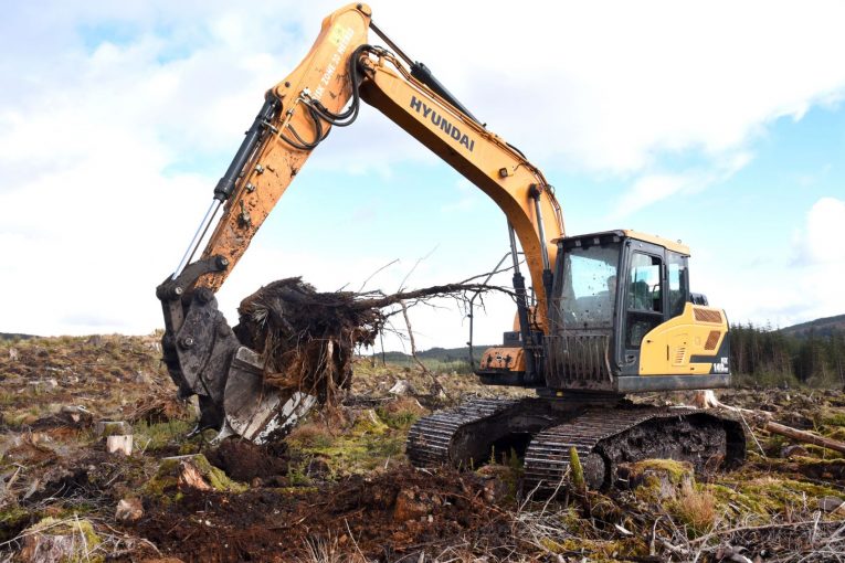 Hyundai High-Walkers perfect for tough forestry tasks and for Carron Valley Plant