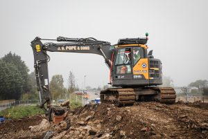 VolvoCE reduced swing Volvo Excavators a hit in Somerset