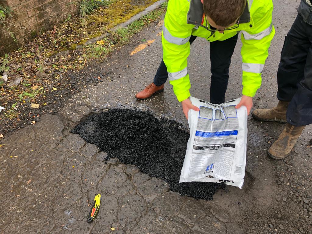 Red Stag Materials paving the potholes away for EZ Street