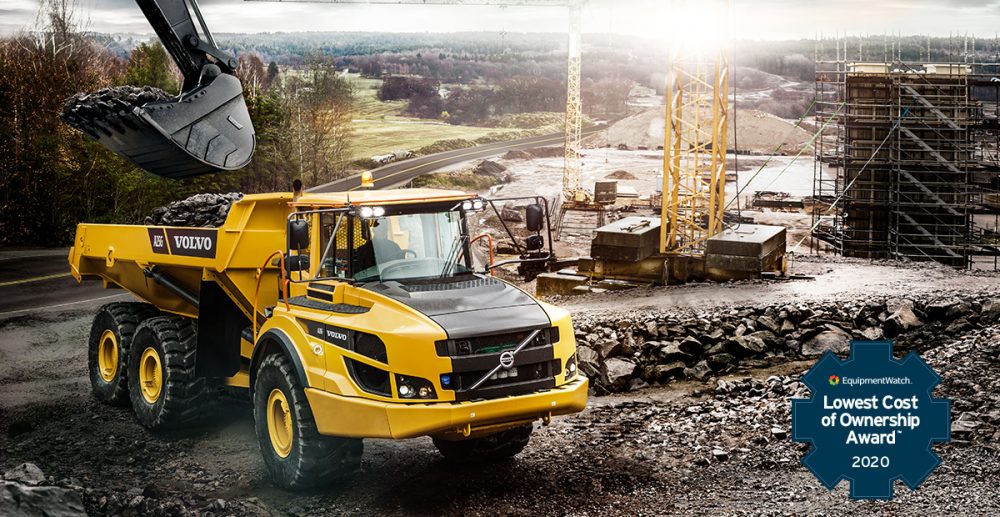 VolvoCE wins Highest Retained Value and Lowest Cost of Ownership EquipmentWatch Awards