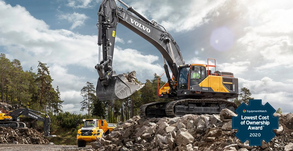 VolvoCE wins Highest Retained Value and Lowest Cost of Ownership EquipmentWatch Awards