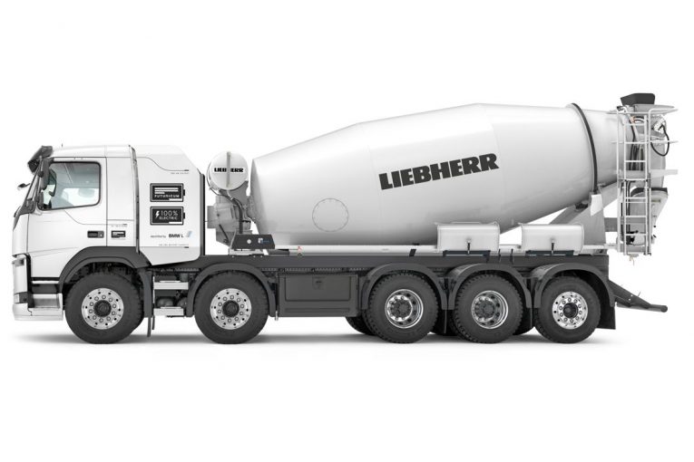 Liebherr and Designwerk announce first fully electric Concrete Truck Mixers 