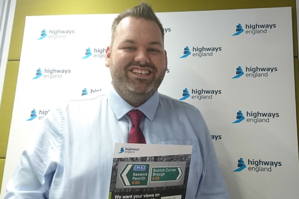 Highways England's senior project manager Matt Townsend