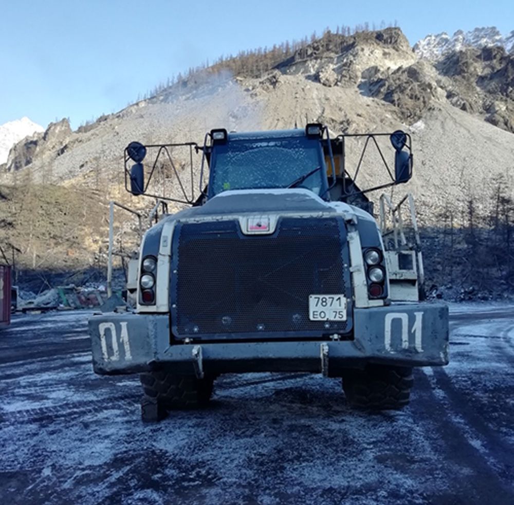 Terex TA400s Trucks brave -45 in Russian mine