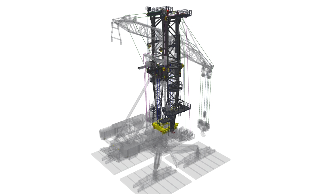 Revolutionary Erection Frame design for Mammoet Focus 30 crane