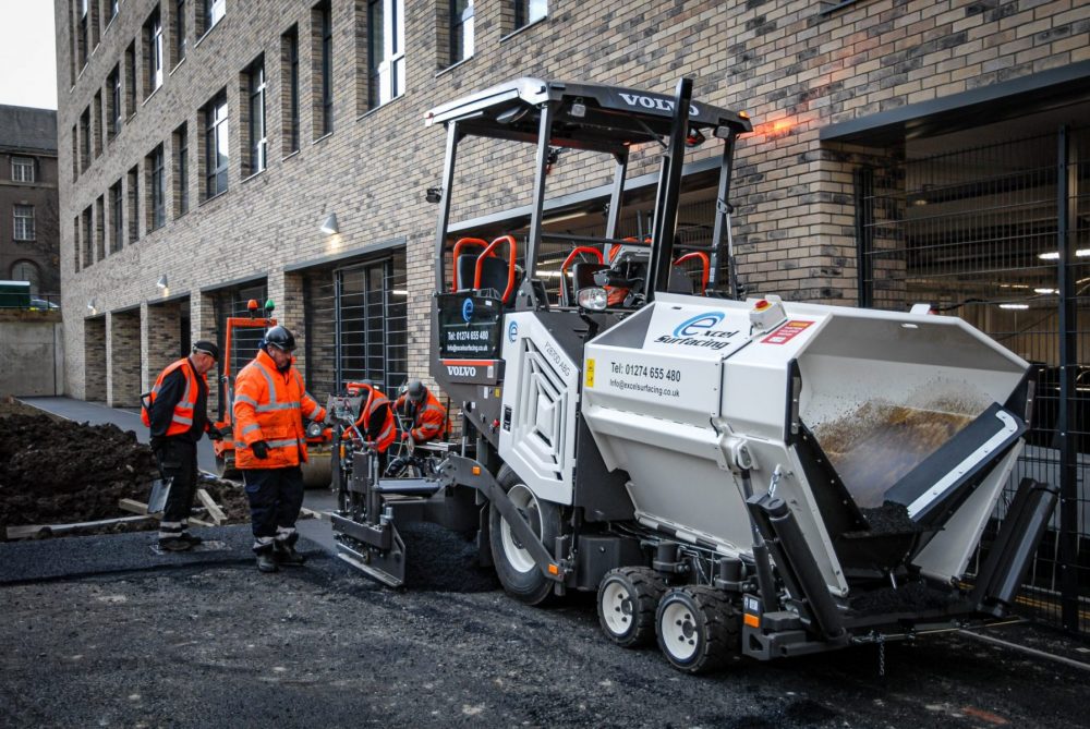 Excel Surfacing paves the way with a Volvo P2870D compact wheeled paver