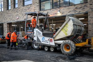 Excel Surfacing paves the way with a Volvo P2870D compact wheeled paver